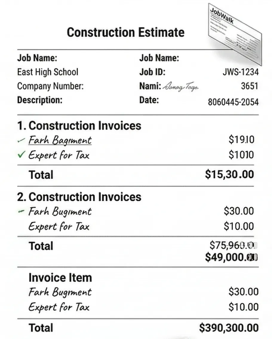 Construction Estimate PDF